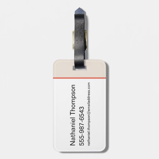 ザイタリアンドリームザホワイトロータス ラゲッジタグ (裏面縦)