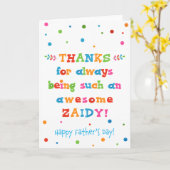 ザイディの父の日札 カード (黄色い花)