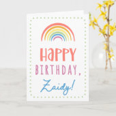 ザイディの誕生日カード カード (黄色い花)