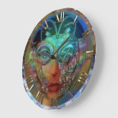 ザイボルグ時間 ラージ壁時計 (傾斜)