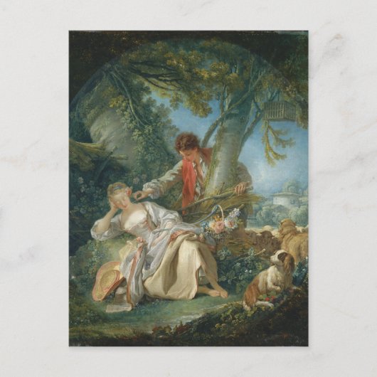 ザインターポーテッド睡眠 – フランソワブーシェ ポストカード (正面)