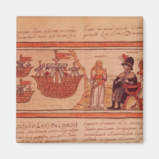 ザインディアンプリンセスマリンチェまたはドナマリーナ マグネット (正面)