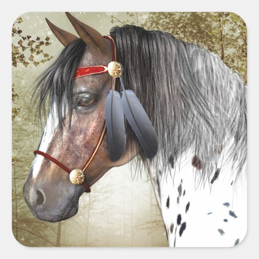 ザインディアンポニー スクエアシール (正面)