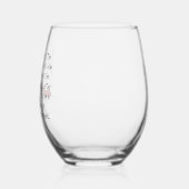 ザインベーシ感じブルのおもしろいジン・ワイン引用文 ステムなしワイングラス (左)