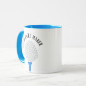 ザイーグルおもしろいメーカーゴルフボールティー マグカップ (正面左)