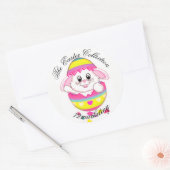 ザイースターバニー72マーケティングステッカー春 ラウンドシール (封筒)