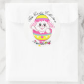 ザイースターバニー72マーケティングステッカー春 ラウンドシール (バッグ)