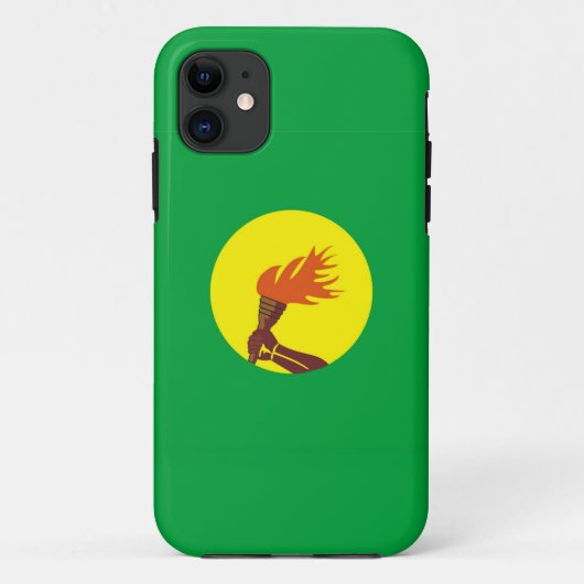 ザイールコンゴの国旗の箱 Case-Mate iPhoneケース (裏面)