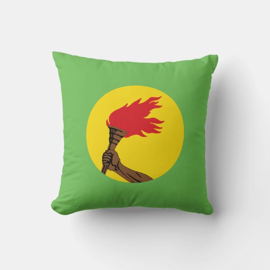 ザイール国旗 – コンゴ民主共和国 クッション (正面)