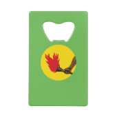 ザイール国旗 – コンゴ民主共和国 クレジットカード栓抜き (正面)