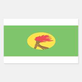 ザイール国旗 長方形シール
