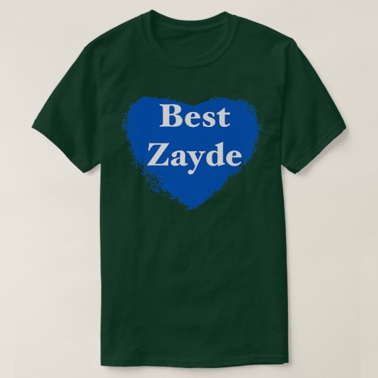 ザイ最高のドユダヤ祖父ハートラブ Tシャツ (デザイン正面)