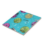 ザウアークラウトキャベツ発酵性イラストレーション タイル (側面)