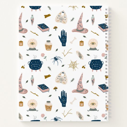 ザウィッチズガーデンパーソナライズされたノート ノートブック (裏面)