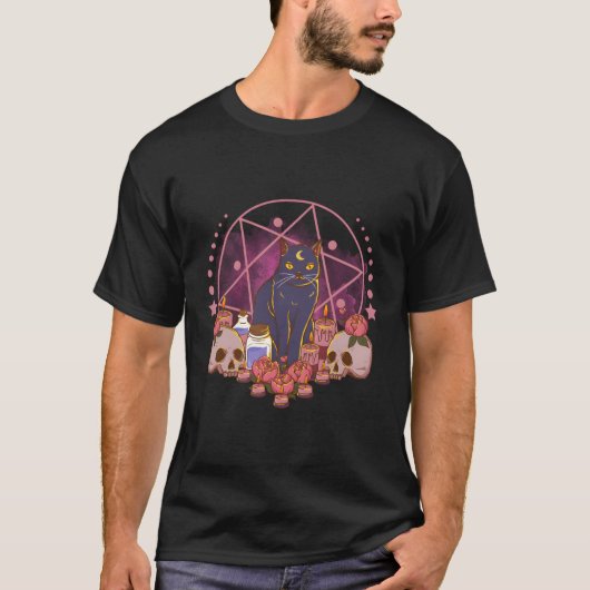 ザウィッチズ星形五角形祭壇スターメルルズスカルペント Tシャツ (正面)