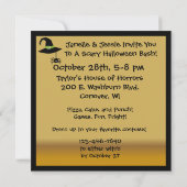 ザウィッチハロウィーン誕生日パーティー招待状 招待状 (裏面)