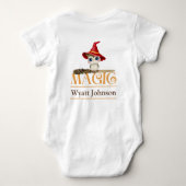 ザウィッチフクロウ魔法秋 ベビーボディスーツ (裏面)