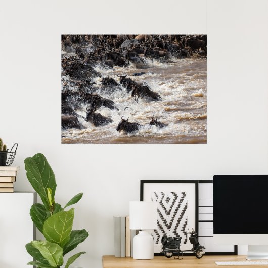 ザウィルドベ素晴らしスト交差点 – マラリバーサファリ ポスター (ホームオフィス)