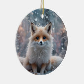 ザウィンターキツネ セラミックオーナメント (右)