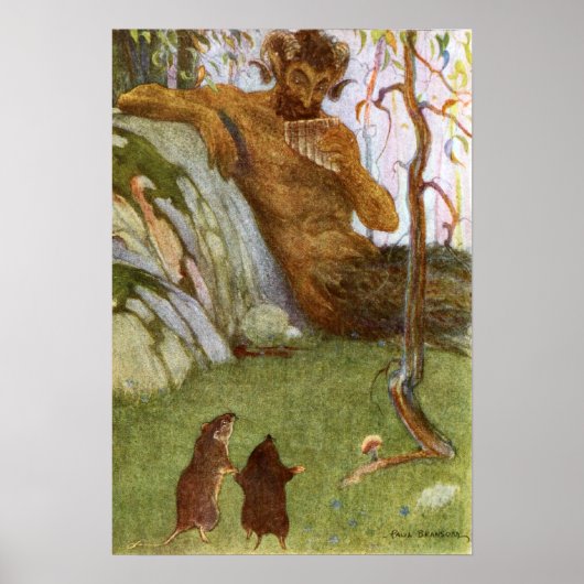 ザウィンドインザウィローズオリジナルイラストレーション ポスター (正面)