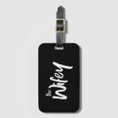 ザウィーお洒落文字for the bride ラゲッジタグ (正面縦)