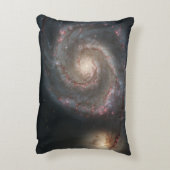 ザウィールプール銀河系M51および宇宙のコンパニオン アクセントクッション (裏面(縦))