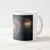 ザウィールプール銀河系M51および宇宙のコンパニオン ジャンボコーヒーマグカップ (正面右)