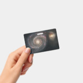 ザウィールプール銀河系M51および宇宙のコンパニオン バッジ (手持ち)