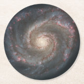 ザウィールプール銀河系M51および宇宙のコンパニオン ラウンドペーパーコースター (正面)