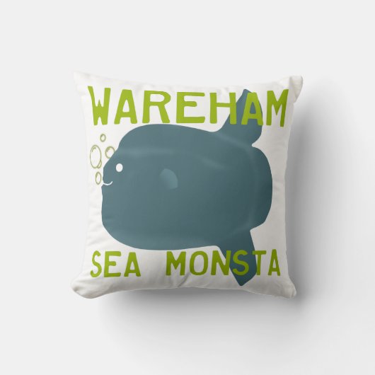 ザウェアハムシーモンスター装飾用クッション16x16 クッション (正面)