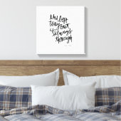 ザウェイアウト最高のモチベーション引用文ブラシレタリング キャンバスプリント (インサイチュ (寝室))