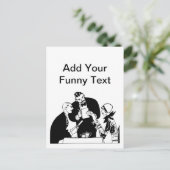 ザウェイターレストランユーモア ポストカード (スタンド正面)