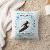 ザウェストコーストカリフォルニアサーフィン クッション (ブランケット)