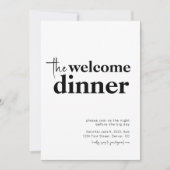 ザウェルカムディナーリハーサルディナー招待状 招待状 (正面)