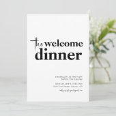 ザウェルカムディナーリハーサルディナー招待状 招待状 (スタンド正面)