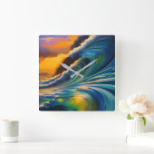 ザウェーブアットサンライズ スクエア壁時計 (ホーム)