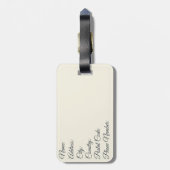 ザウェーブオフ素晴らし神奈川イラストレーション ラゲッジタグ (裏面縦)