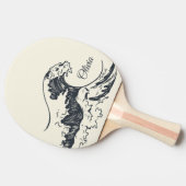 ザウェーブオフ素晴らし神奈川イラストレーション 卓球ラケット (横)