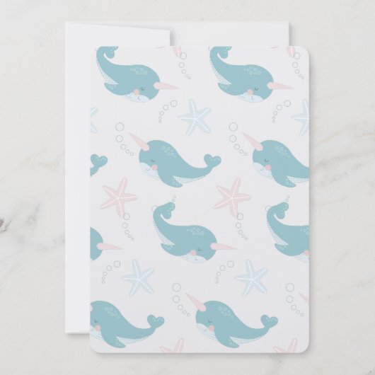 ザウェーブザウェーブ性別表示招待状 招待状 (裏面)