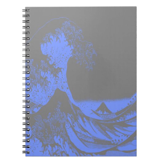 ザウェーブシー素晴らしホムブルー&グレー ノートブック (正面)