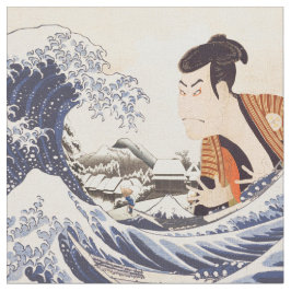 ザウェー素晴らしブ浮世絵コラージュ ファブリック