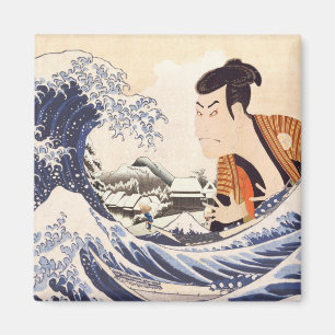 ザウェー素晴らしブ浮世絵コラージュ マグネット