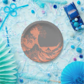 ザウェー素晴らしブ紙プレートピーチ&グレー ペーパープレート (パーティー)