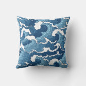 ザウェ素晴らしーブブルーパターン クッション (裏面)