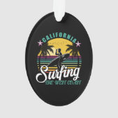 ザウエストコースト – カリフォルニアサーフィン オーナメント (裏面)