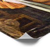 ザウォッシャーの女性by Chardin Jean-Baptiste Simeon ポスター (角)