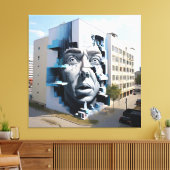 ザウォッチフル顔 キャンバスプリント (インサイチュ (リビング))