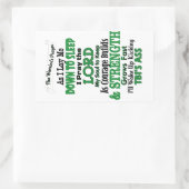 ザウォリアーズ祈りの言葉TBI 長方形シール (バッグ)