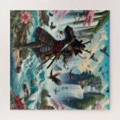 ザウォリアー寺の滝ジグソーパズル ジグソーパズル (横)