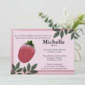 ザウォーターカラーストロベリーフィールドパーティの招待状 招待状 (スタンド正面)